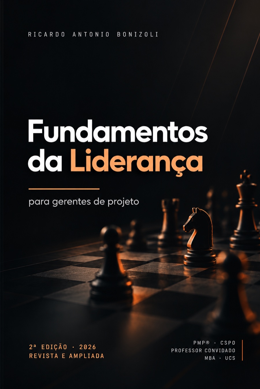 Capa do livro Fundamentos da Liderança para Gerentes de Projeto, de Ricardo Antonio Bonizoli